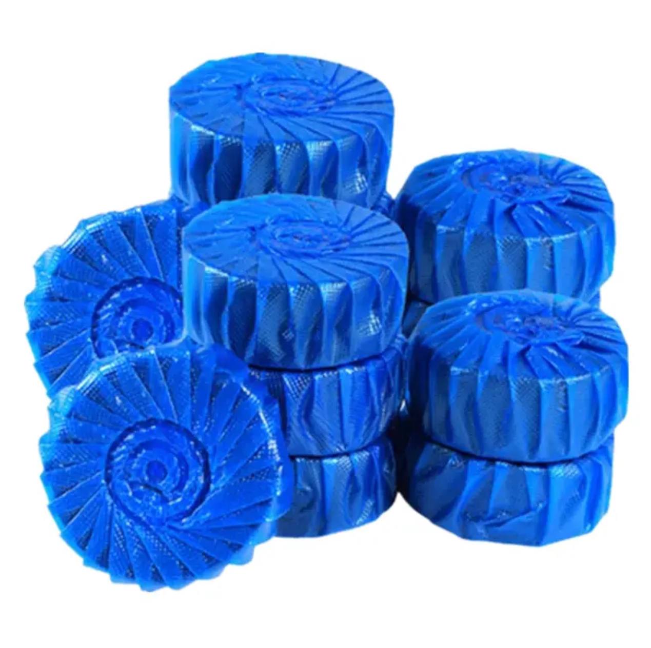 Blue bubble toilet cleaner