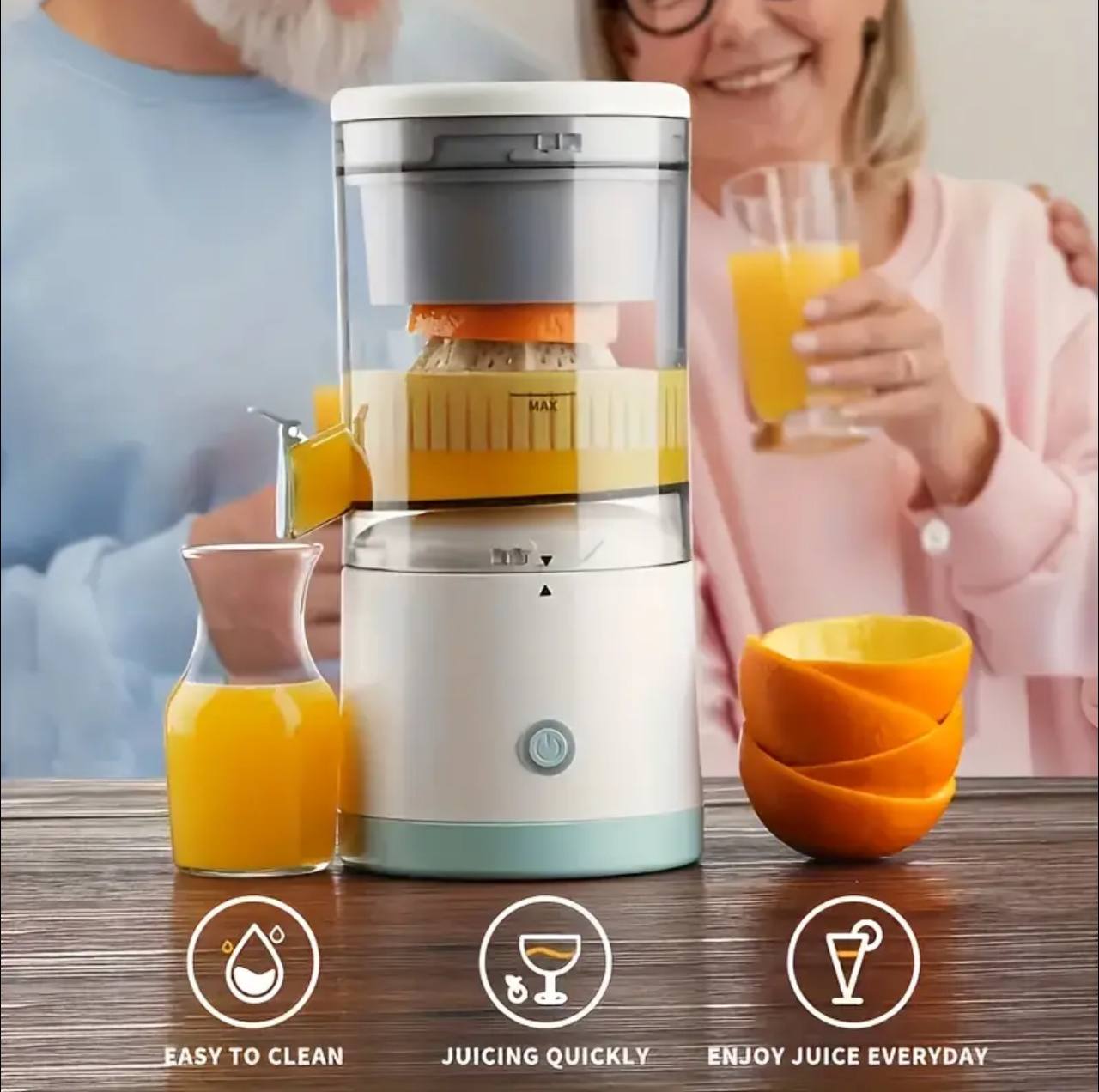 Portable automatic electric citrus juicer/squeezer