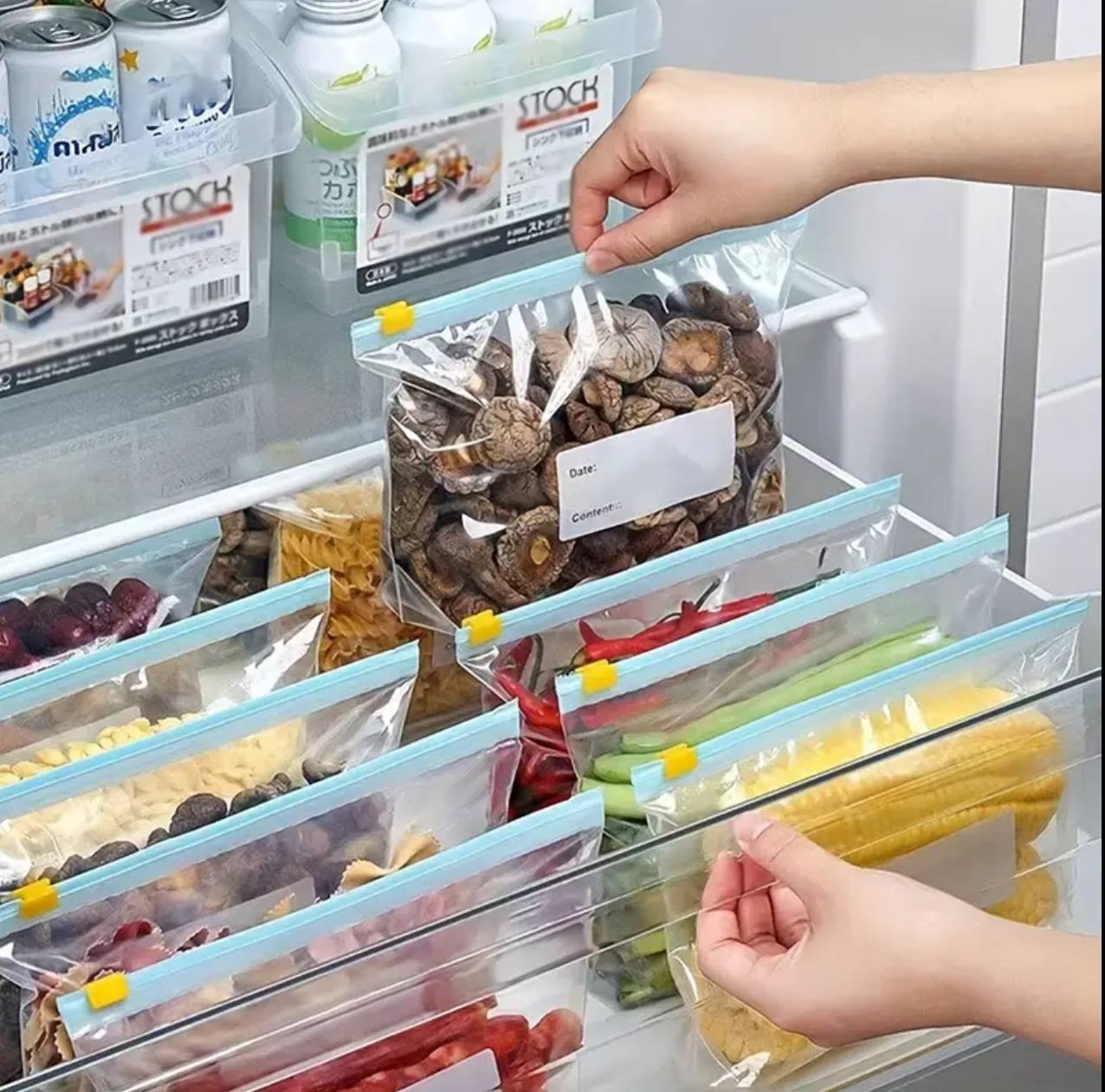 Reusable ziplock bags set of 15pcs