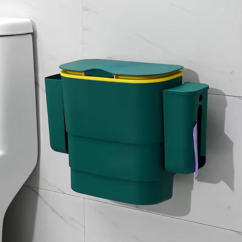 Foldable Kitchen Hanging dustbin with 2 Trash Bags Storage cans