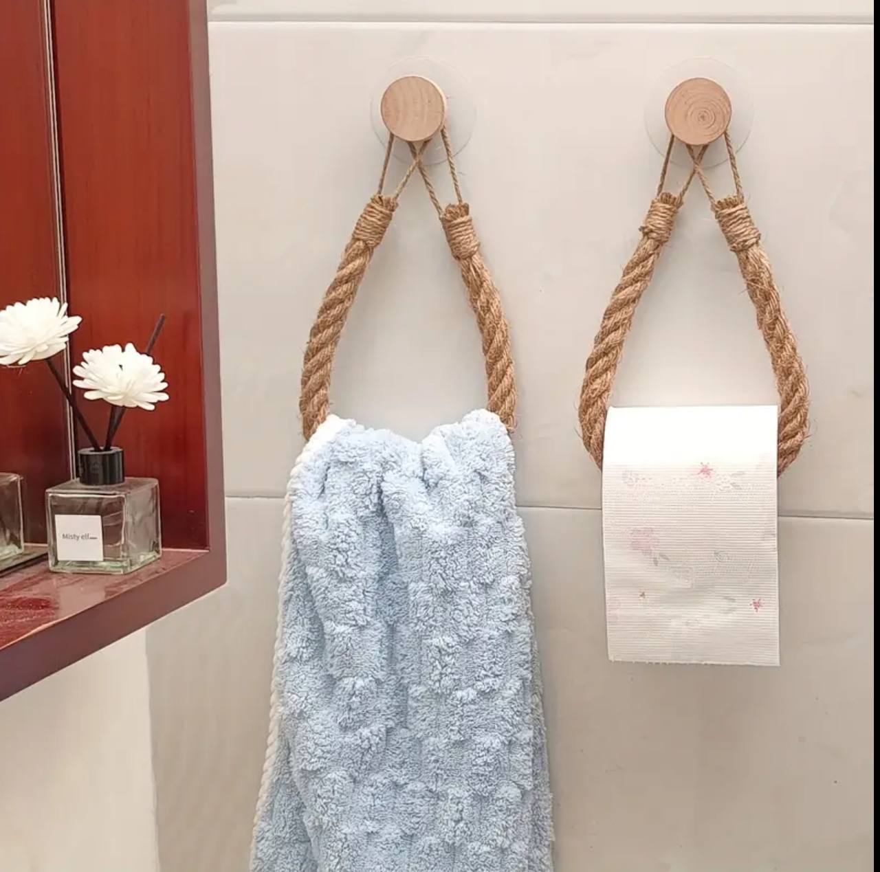 Artistic & creative Hemp Rope like Tissue/Hand towel holder