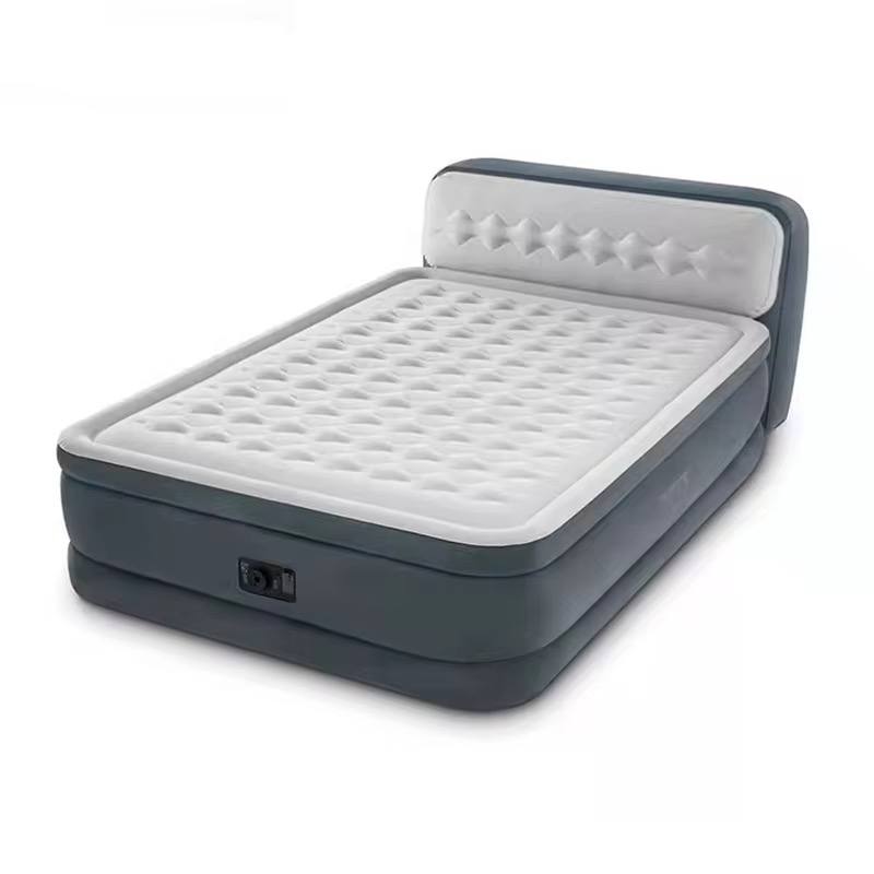 INTEX DURA BEAM AIRBED WITH INBUILT ELECTRIC PUMP AND PLUSH SUPPORTIVE HEADBOARD