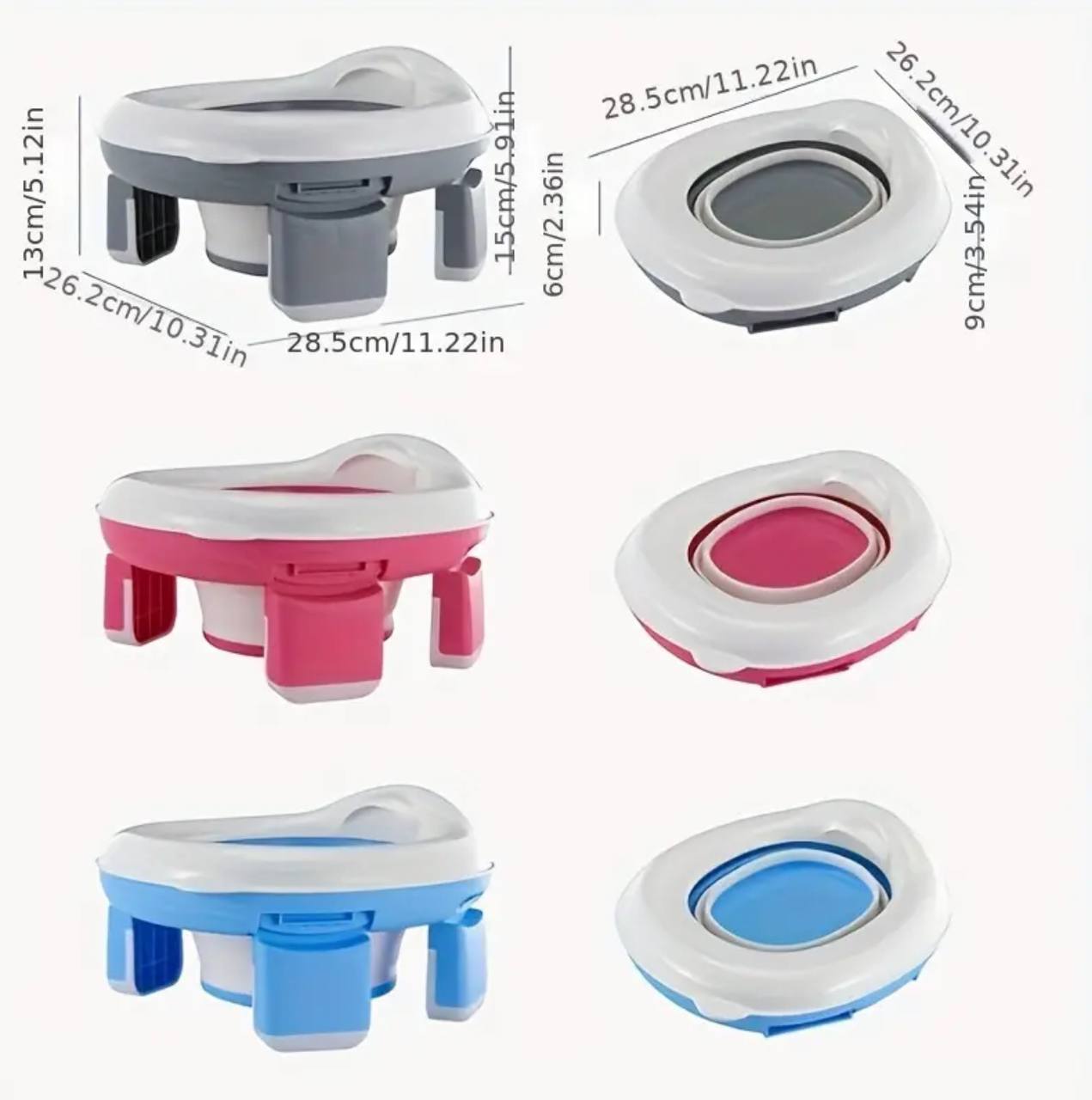 Foldable portable traininig potty