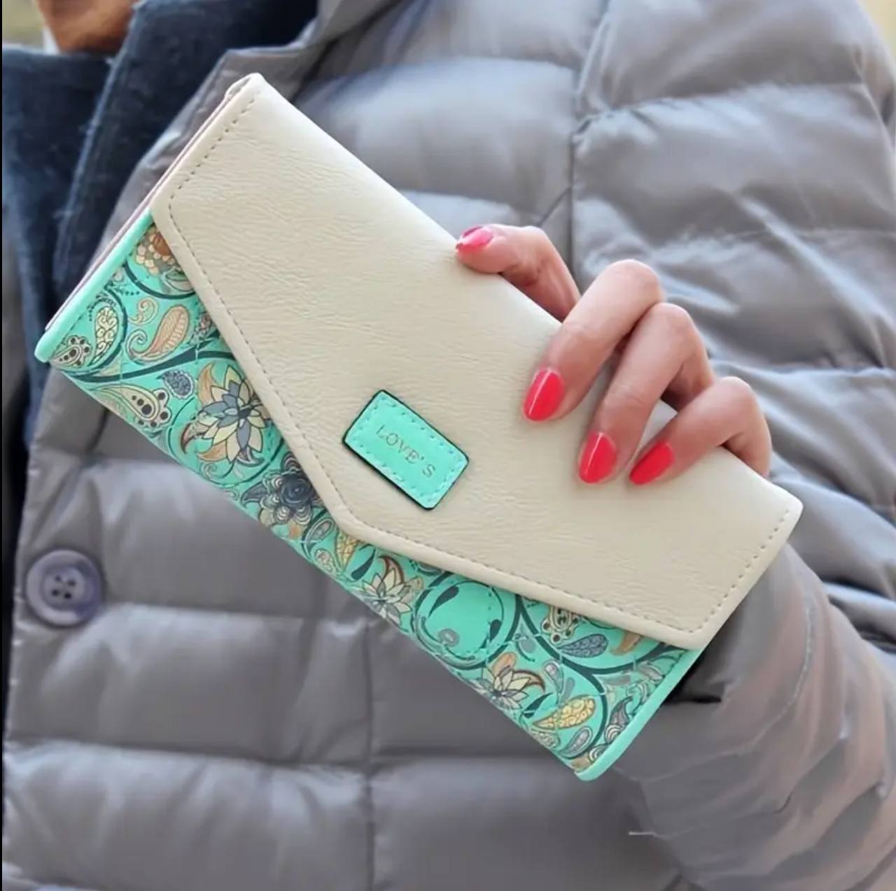 Luxury Women Love Wallets PU Leather