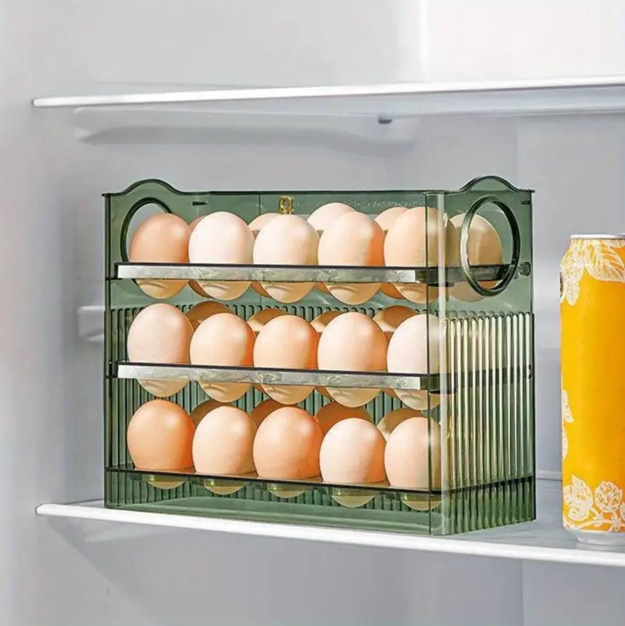 Acrylic transparent flip egg box