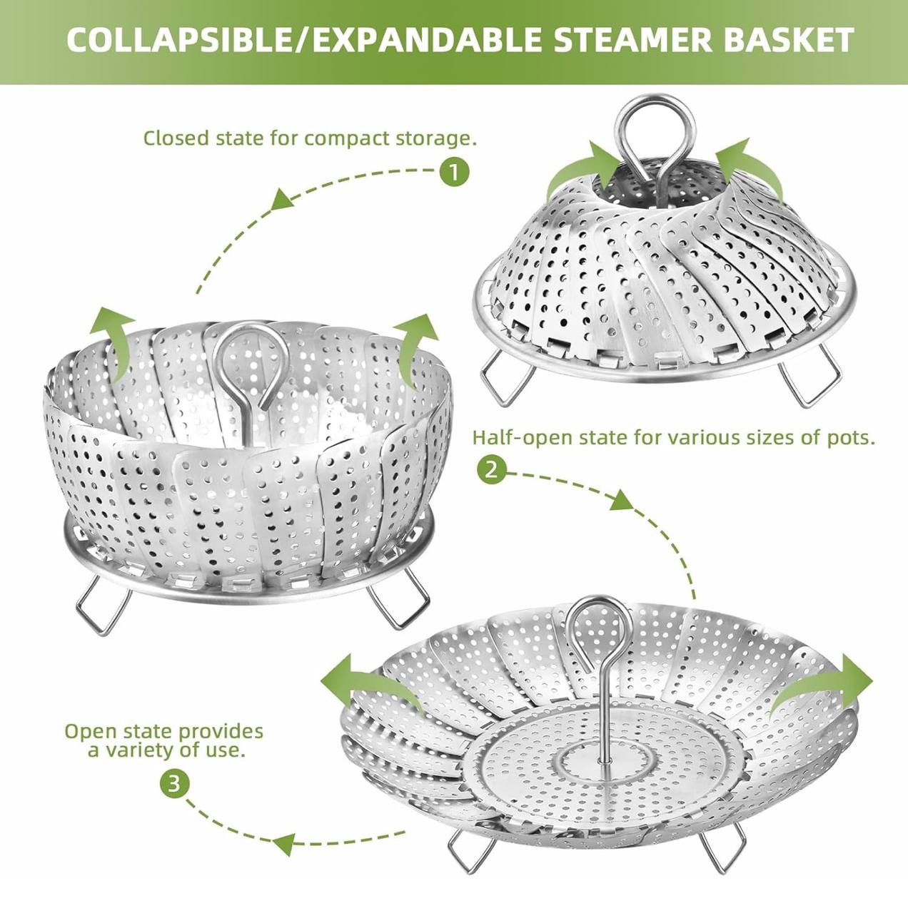 Stainless Steel Steamer Basket