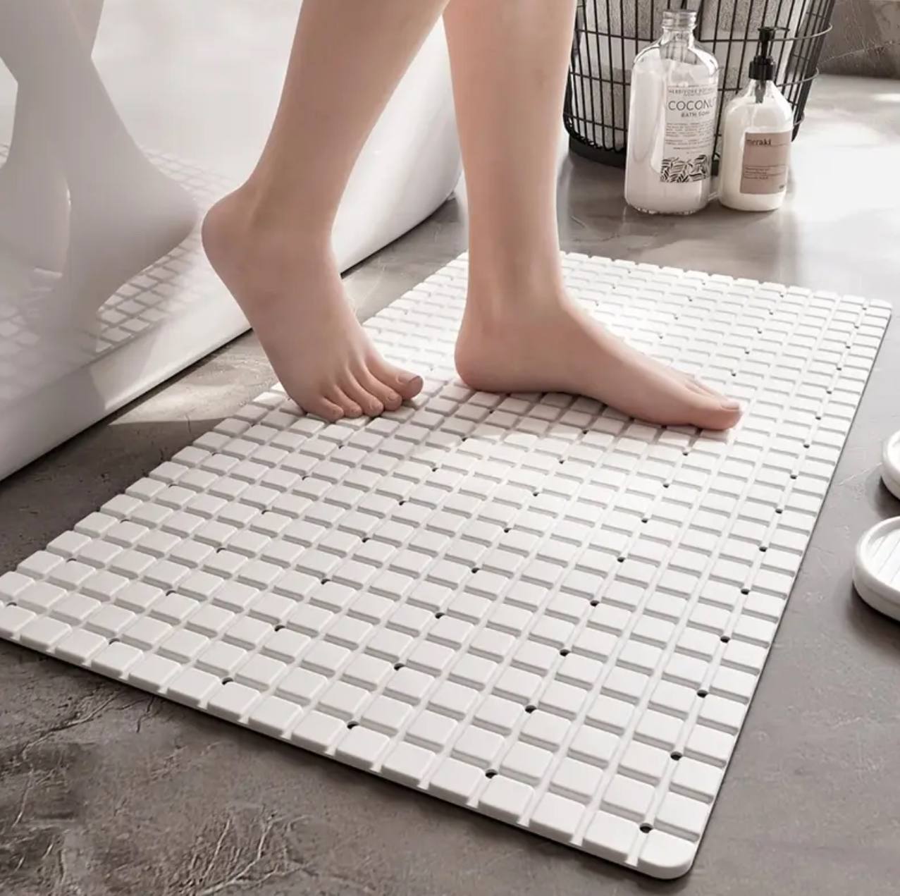 Bathroom / bath tub plaid anti-slip mat