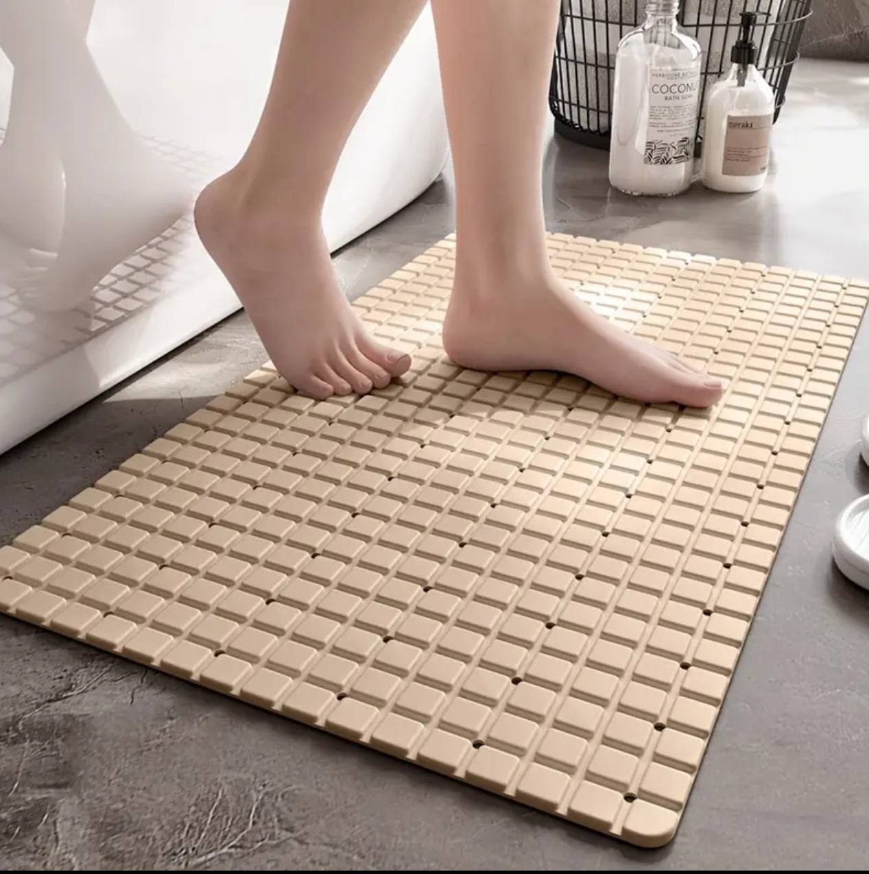 Bathroom / bath tub plaid anti-slip mat