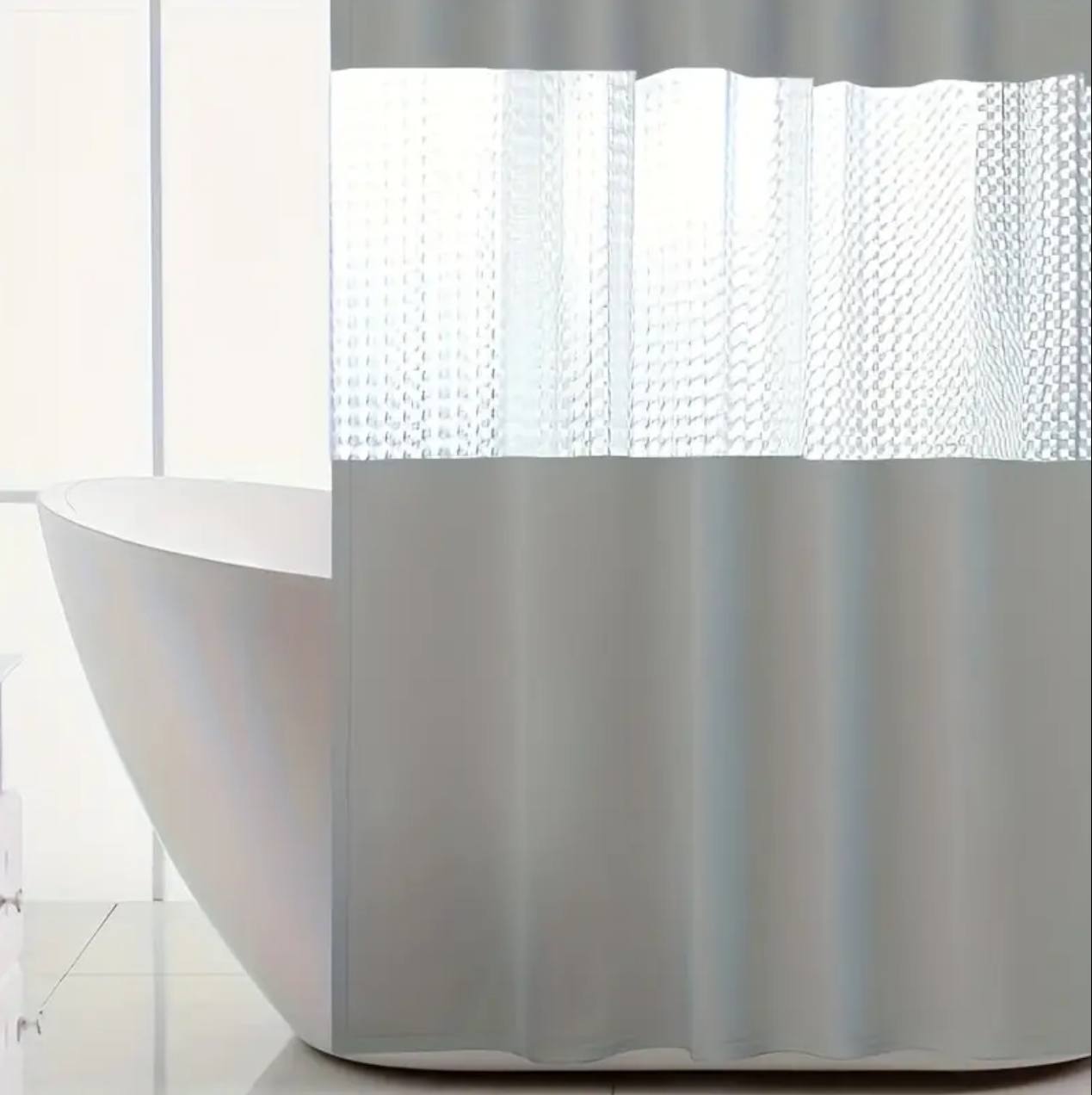 Polyester waterproof bath shower curtain