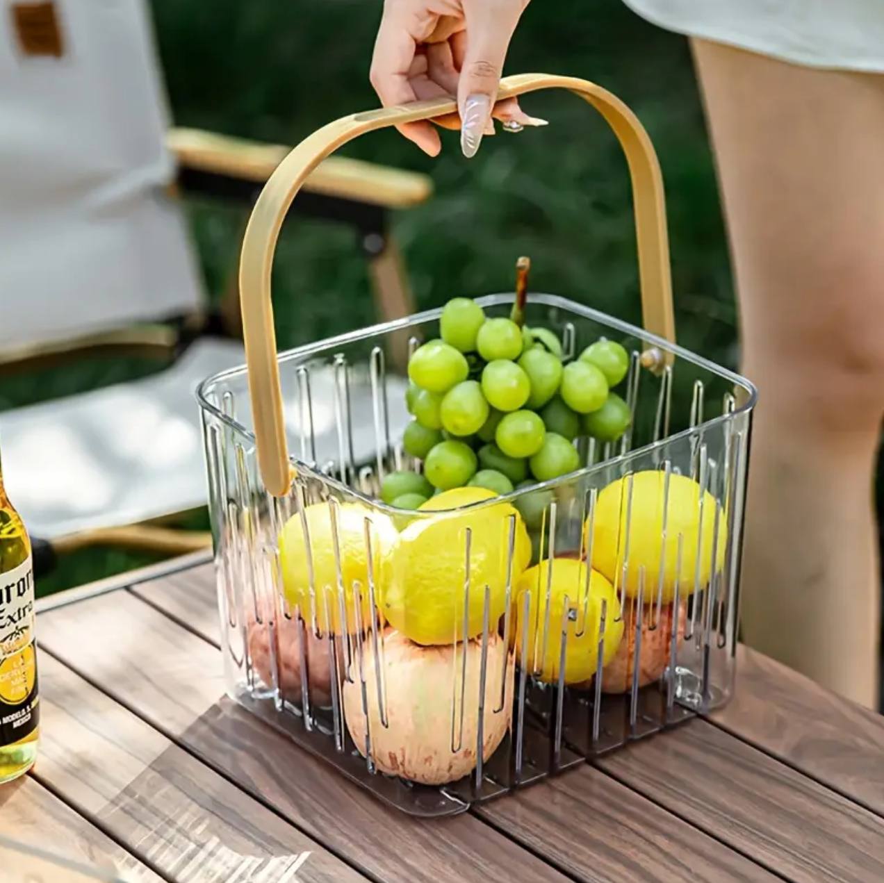 Basket storage organizer with handle/ Multipurpose holder