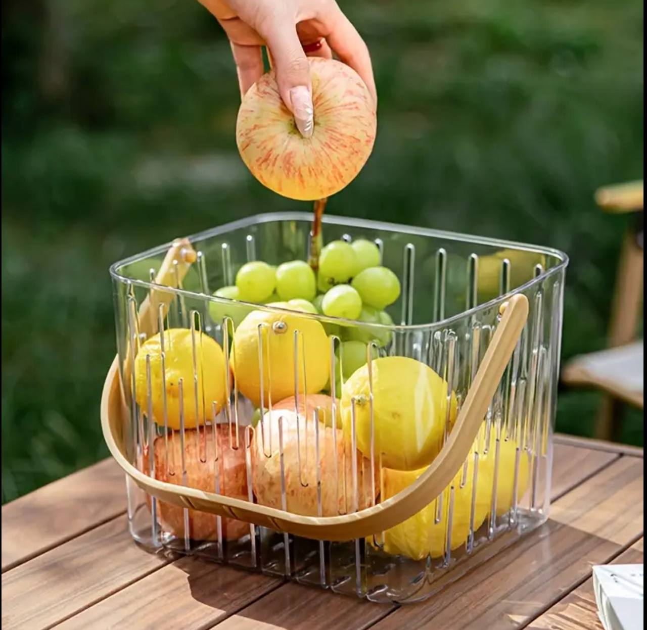 Basket storage organizer with handle/ Multipurpose holder