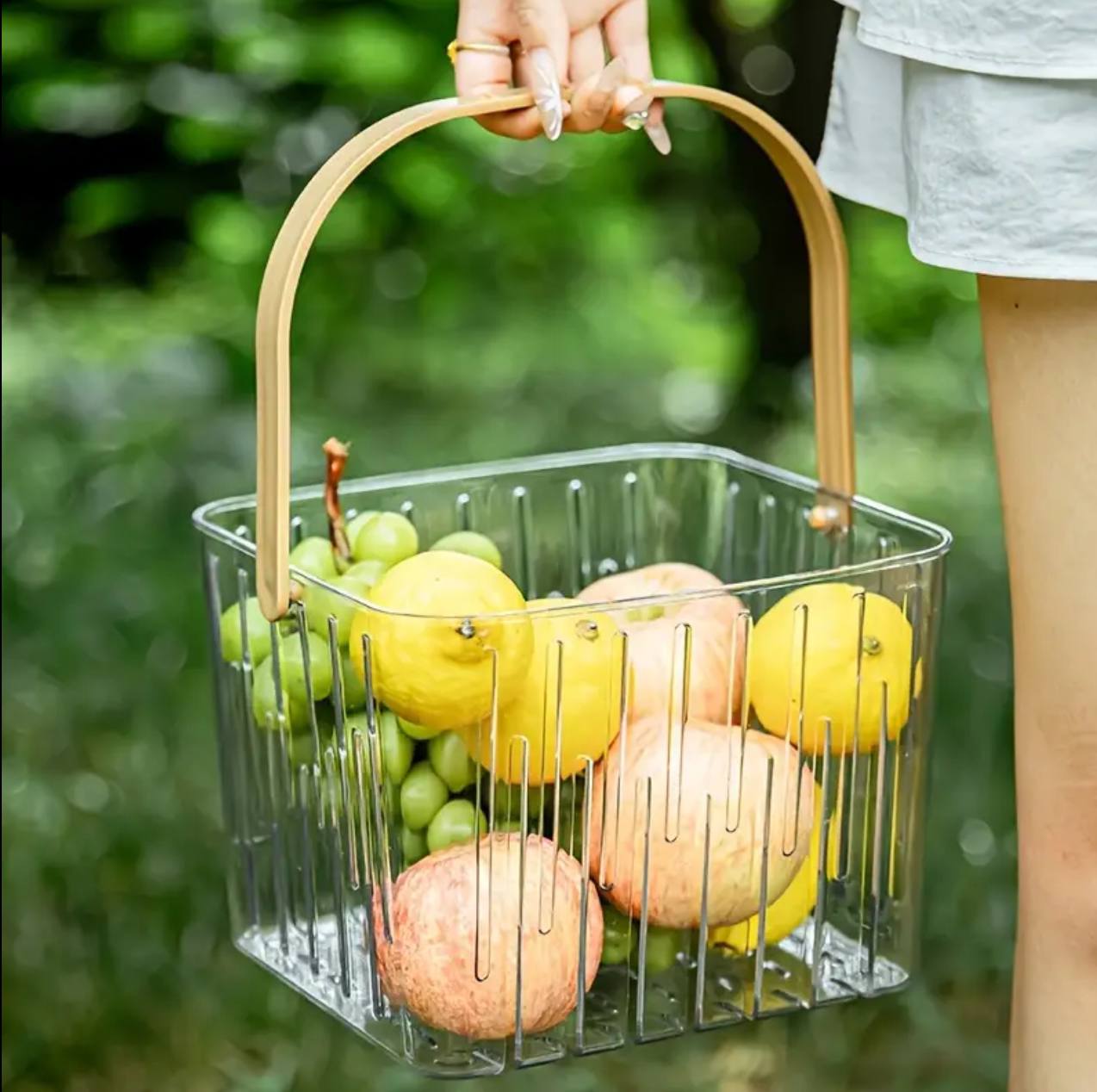 Basket storage organizer with handle/ Multipurpose holder