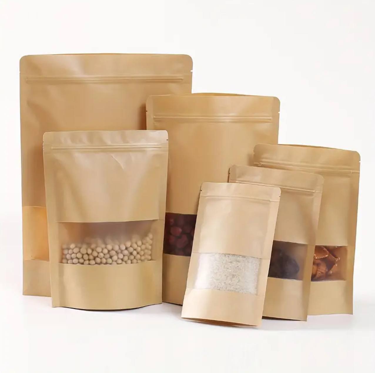 KRAFT POUCH BAGS.
SET OF 50PCS