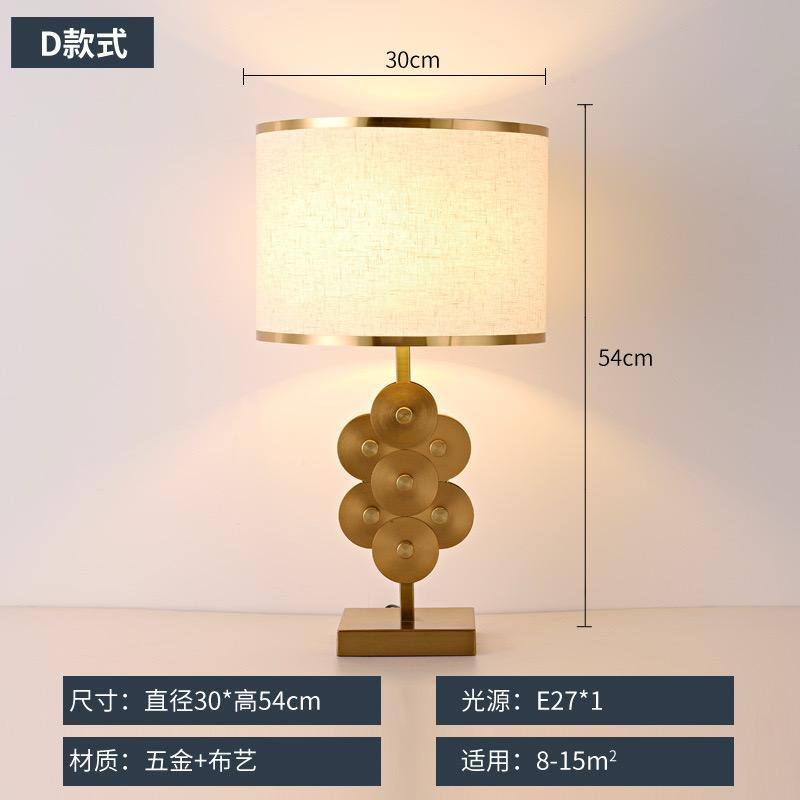 Luxury Modern Bedroom /Living /Room Study Lamp