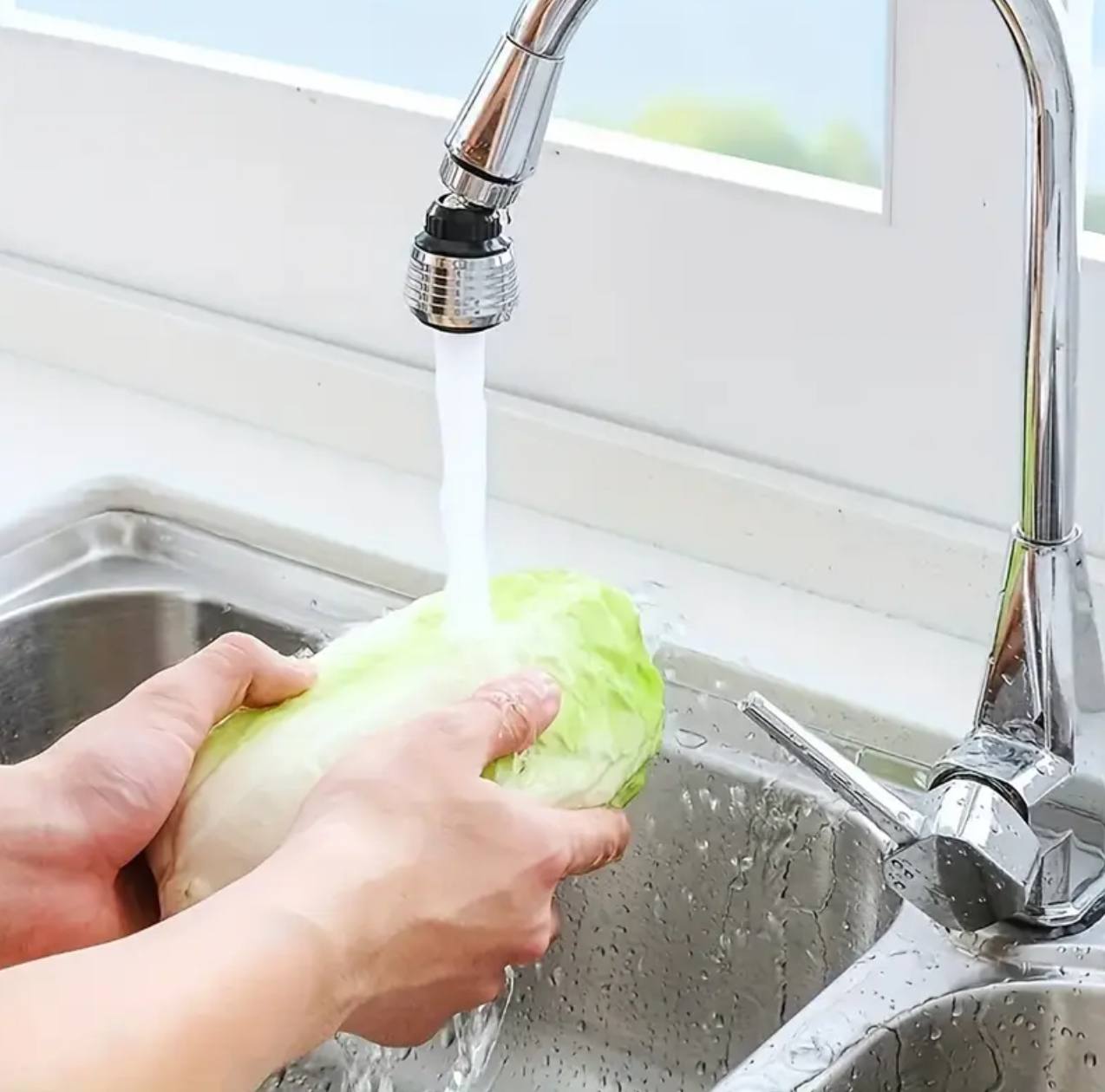 Short Stainless Steel Faucet extender