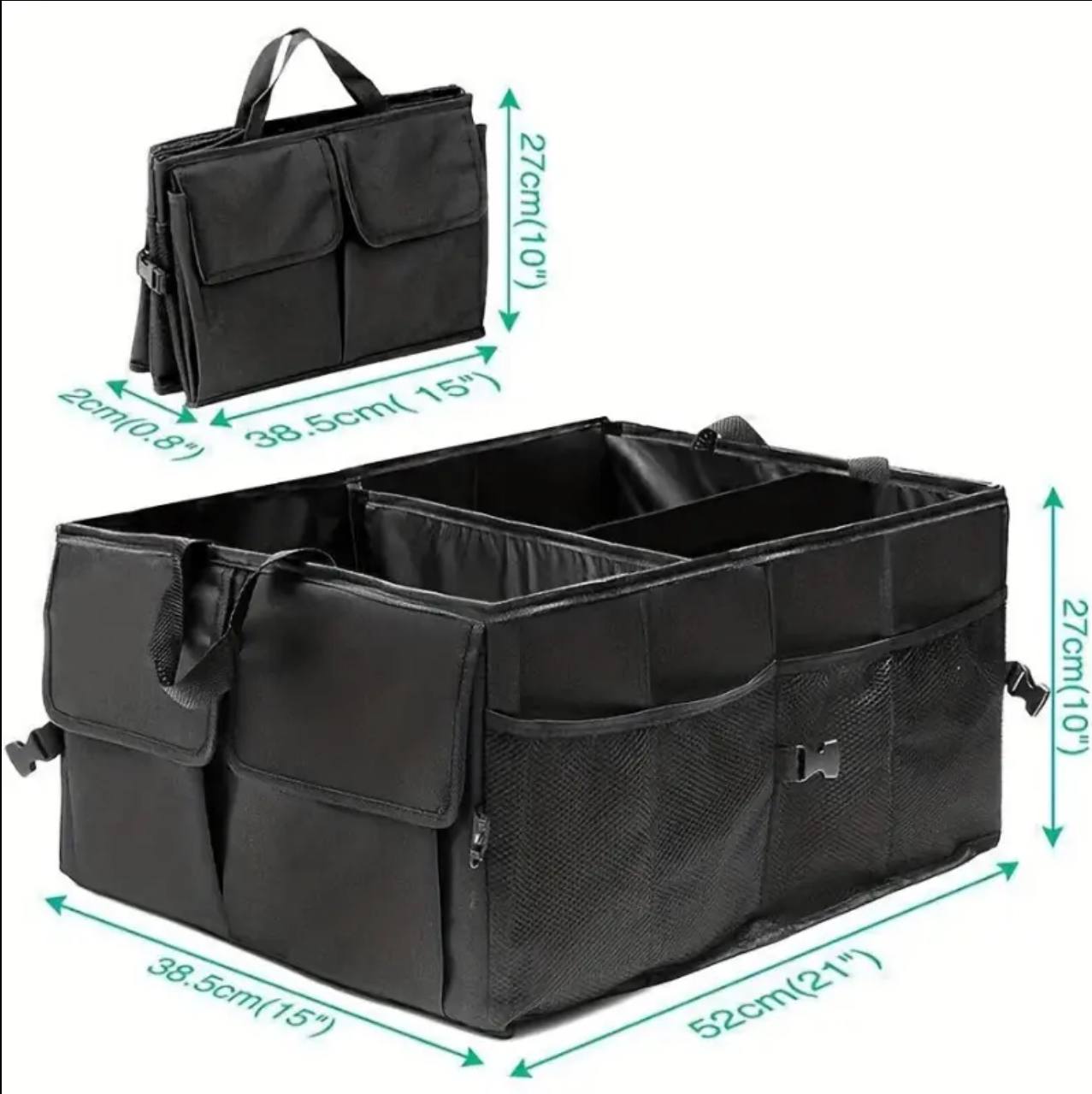 Large capacity divided high quality car boot organizer