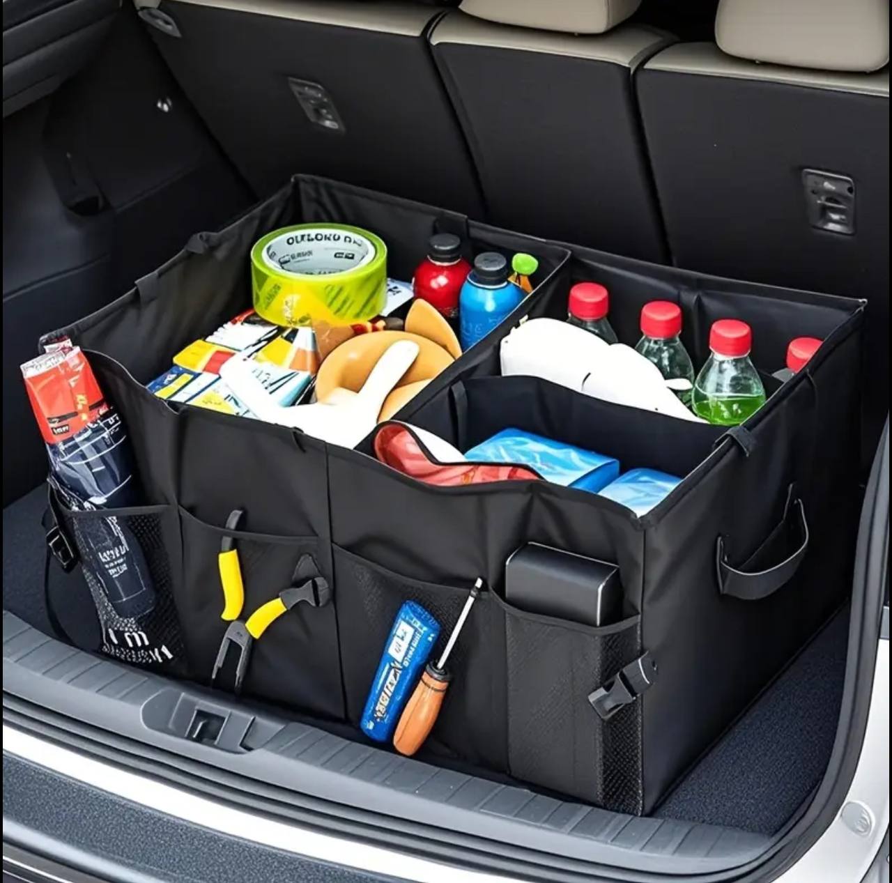 Large capacity divided high quality car boot organizer