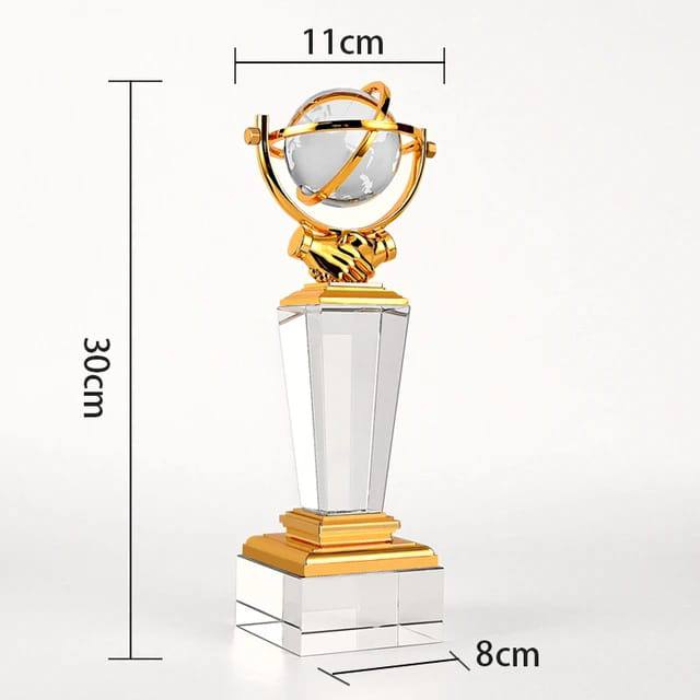 Crystal winner Trophy Decor