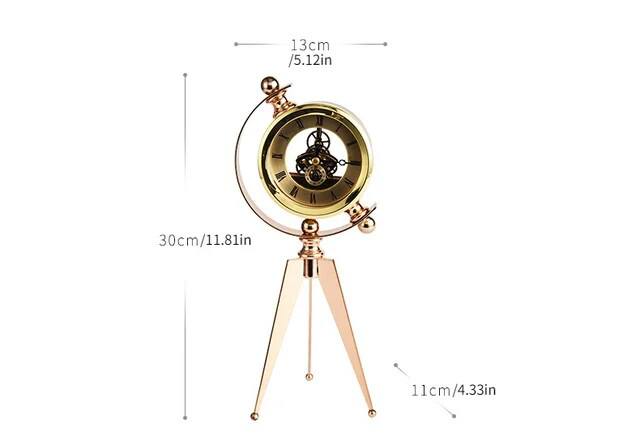European tripod stand Roman Desk Clock