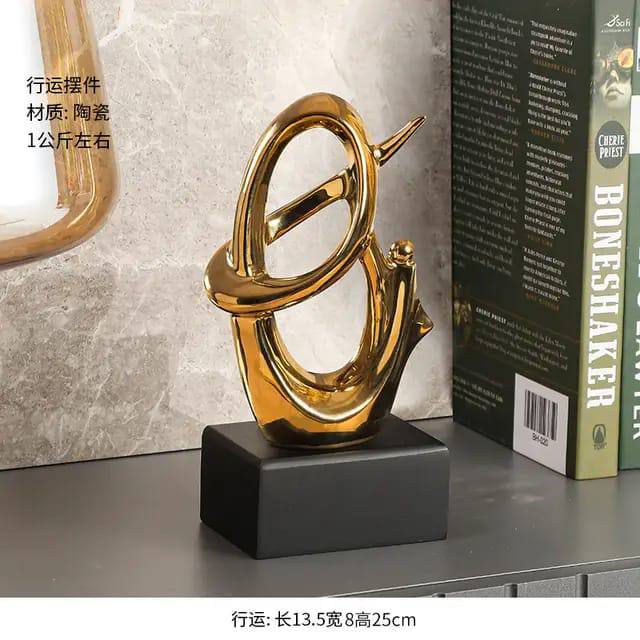 Ceramic Modern Abstract Art Statue Decor Sculpture Figurine