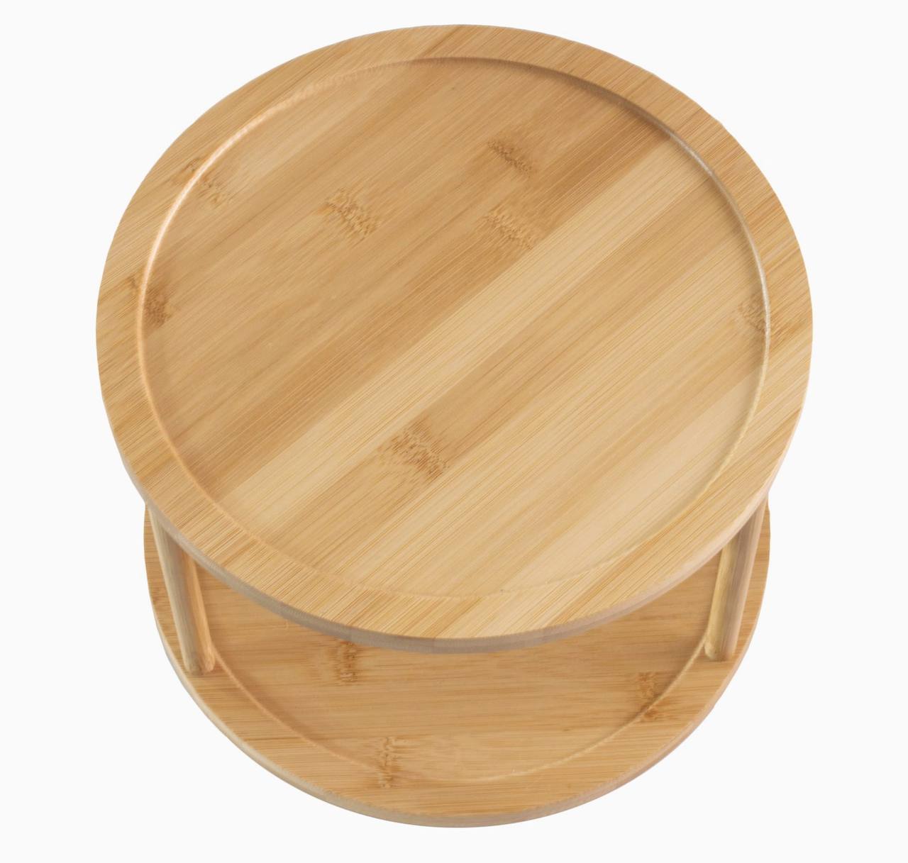 Bamboo rotating spice rack