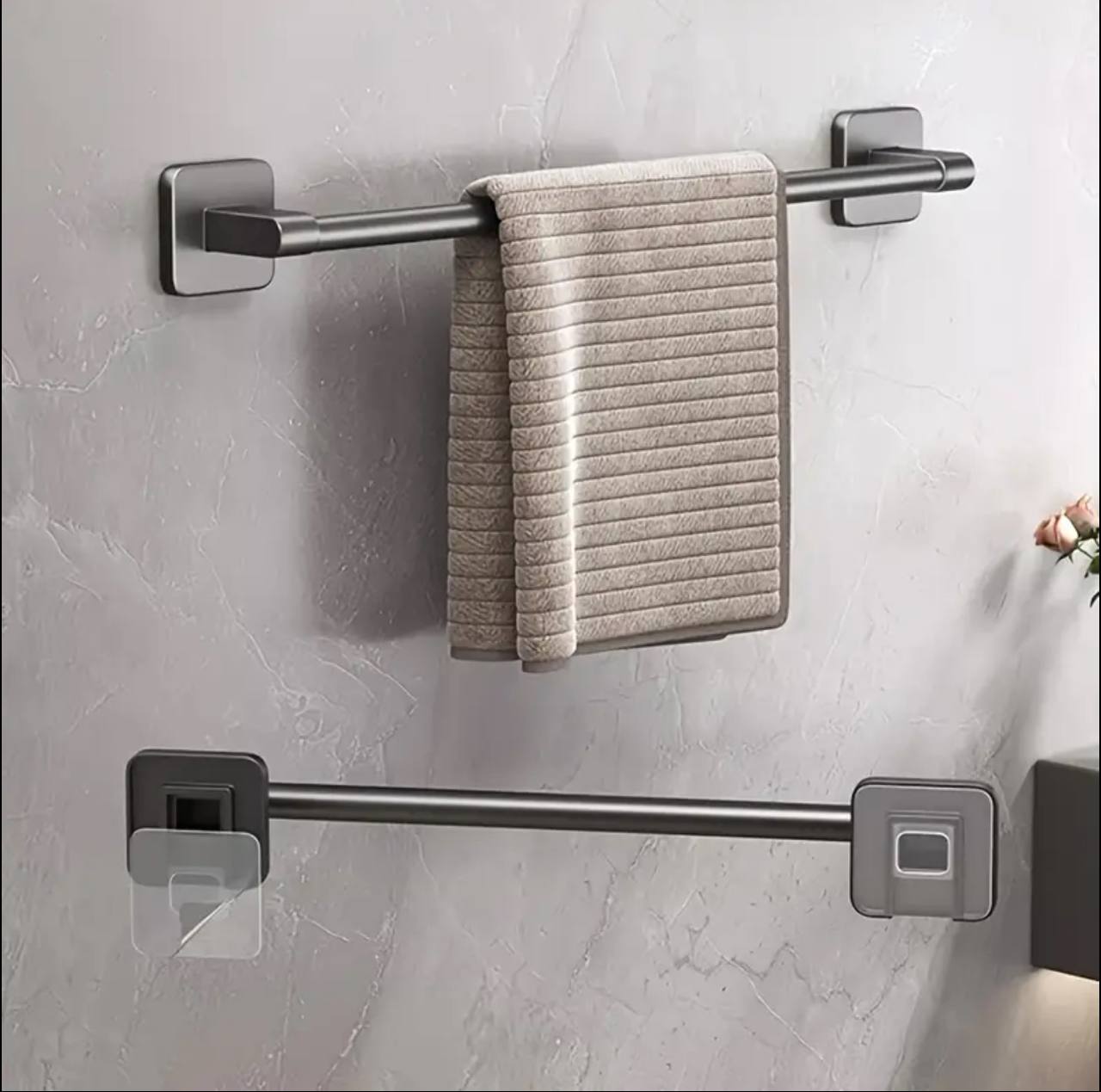 Easy-Install Wall-Mounted Towel Rack