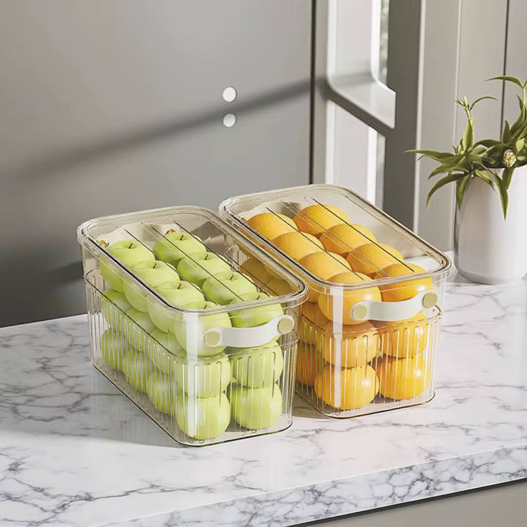 Stackable acrylic fridge containers