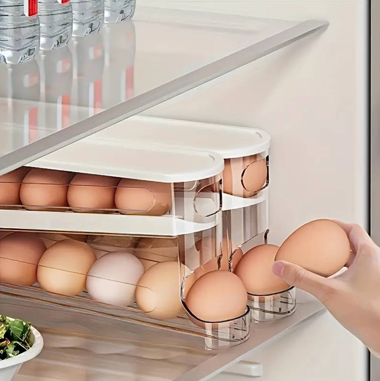 Double Layer Rolling Egg Dispenser
Material hard plastic