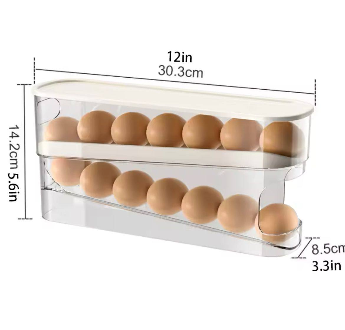 Double Layer Rolling Egg Dispenser
Material hard plastic