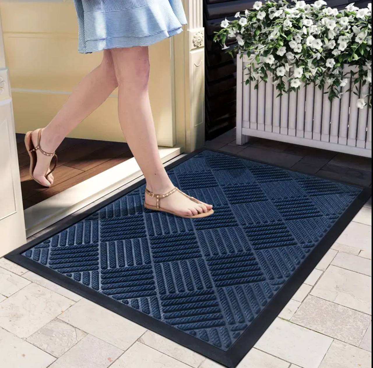 High quality non-slip wear resistant rubber doormat