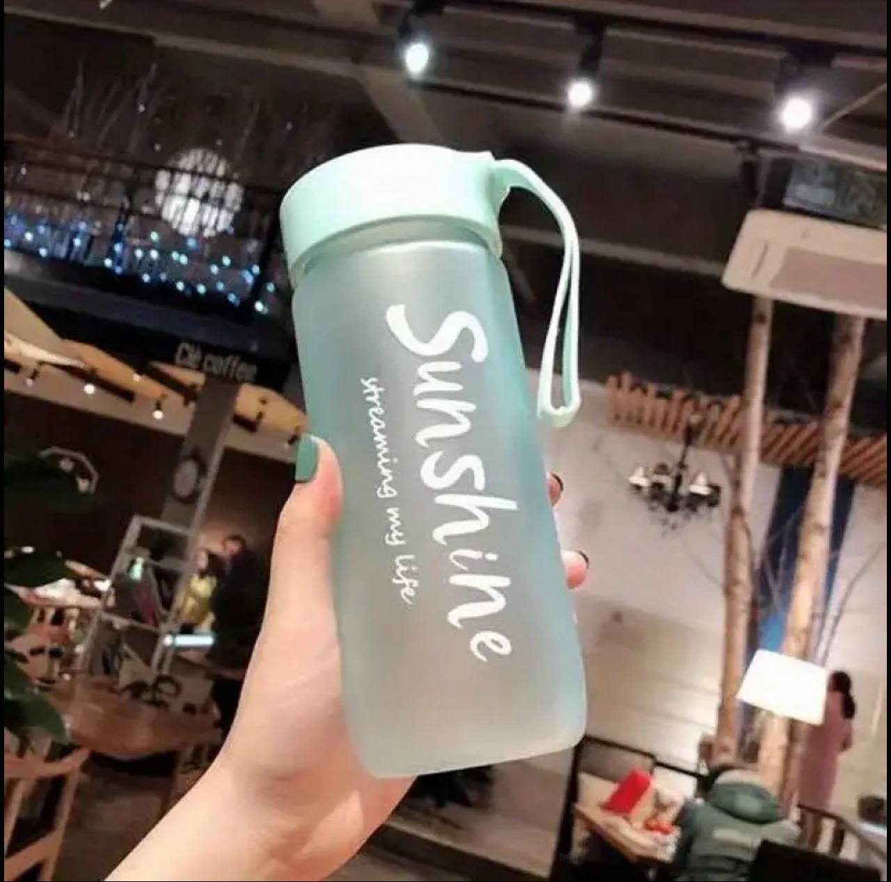 Frosted water bottles