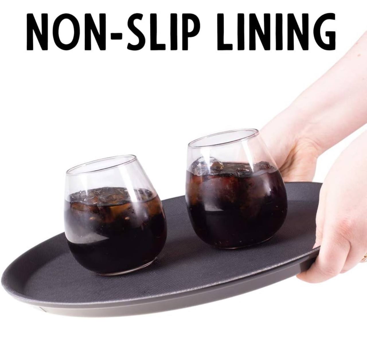 Antislip round tray