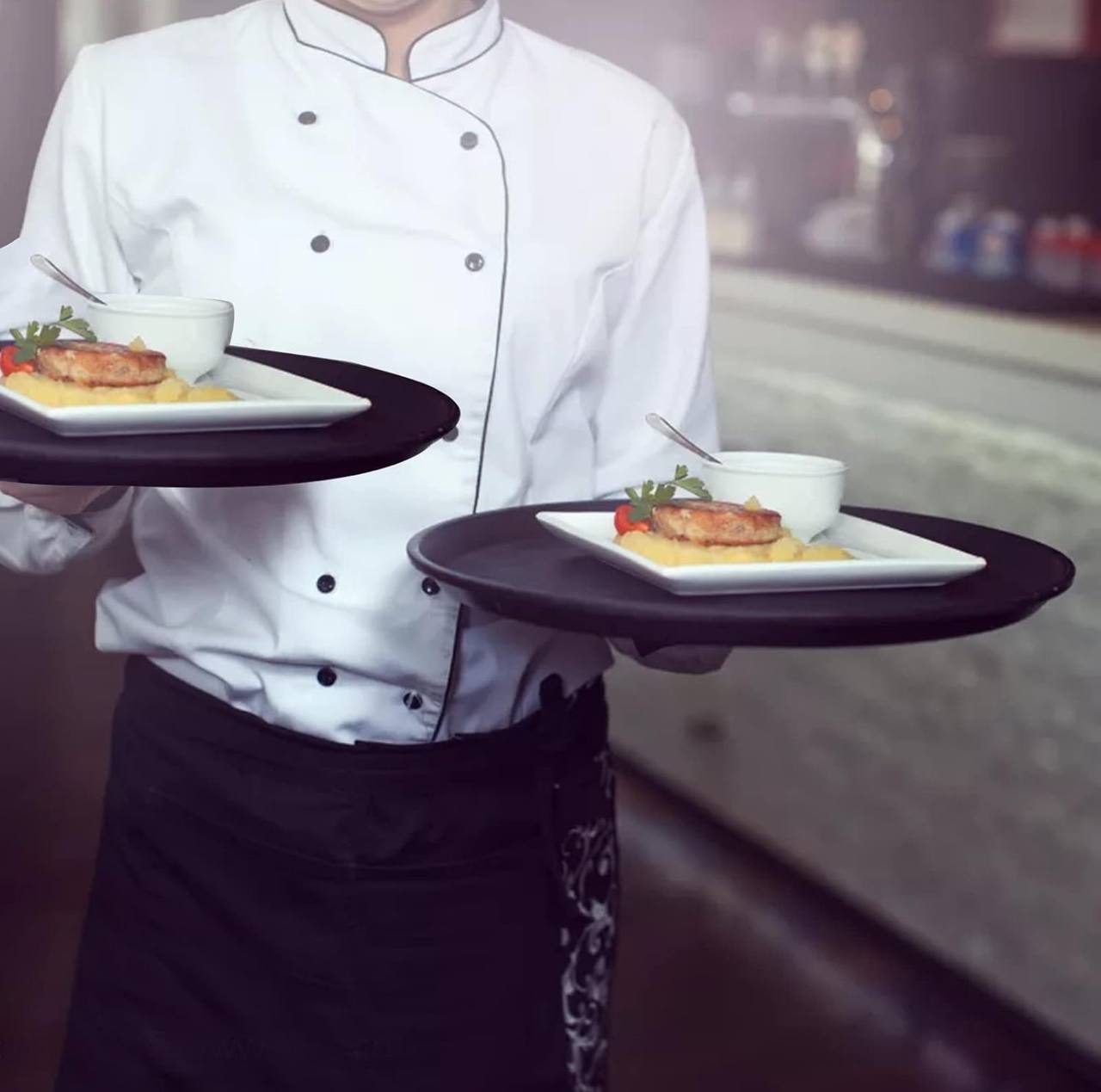 Antislip round tray
