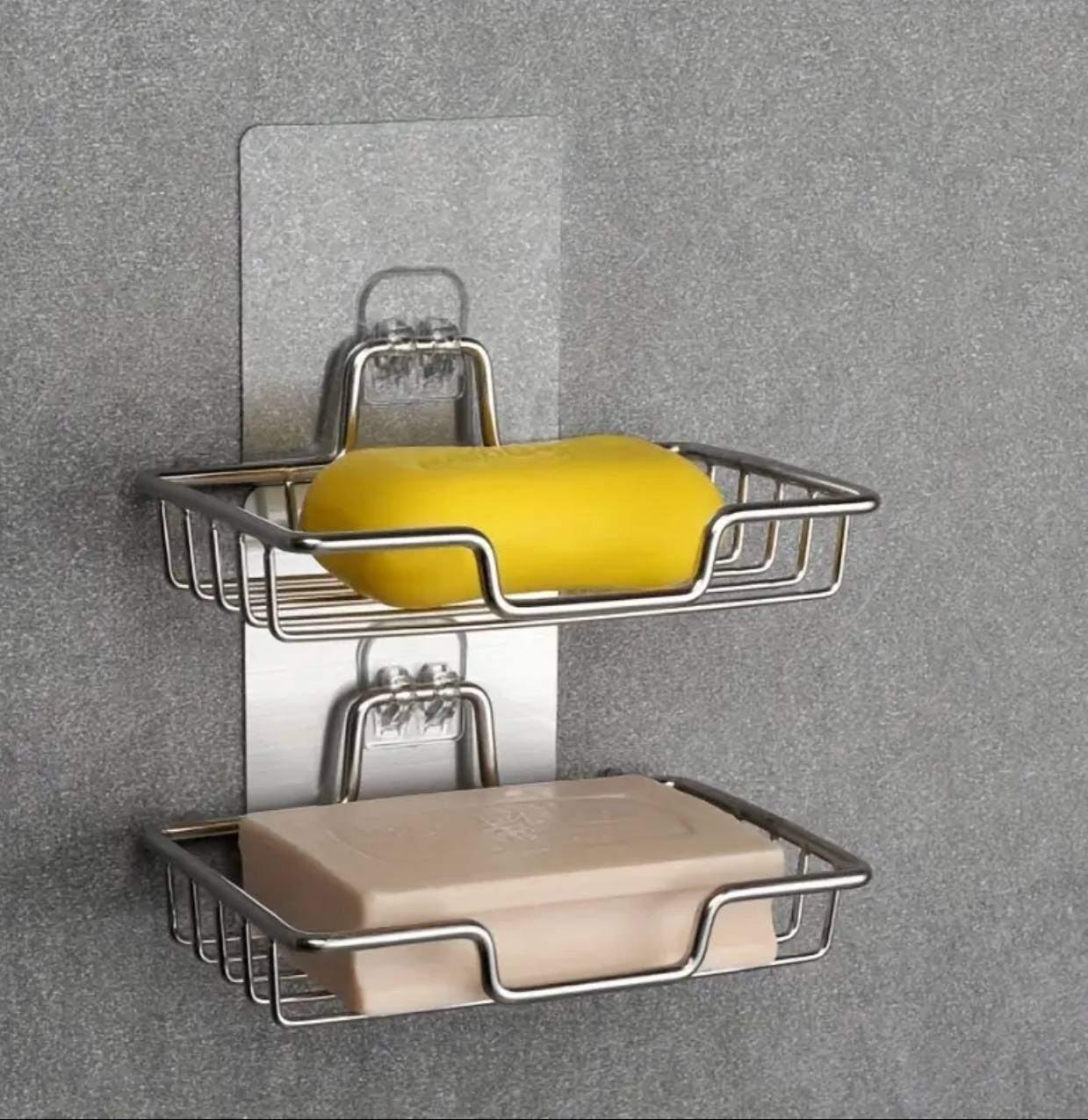 Stainless steel soap dish one tier
