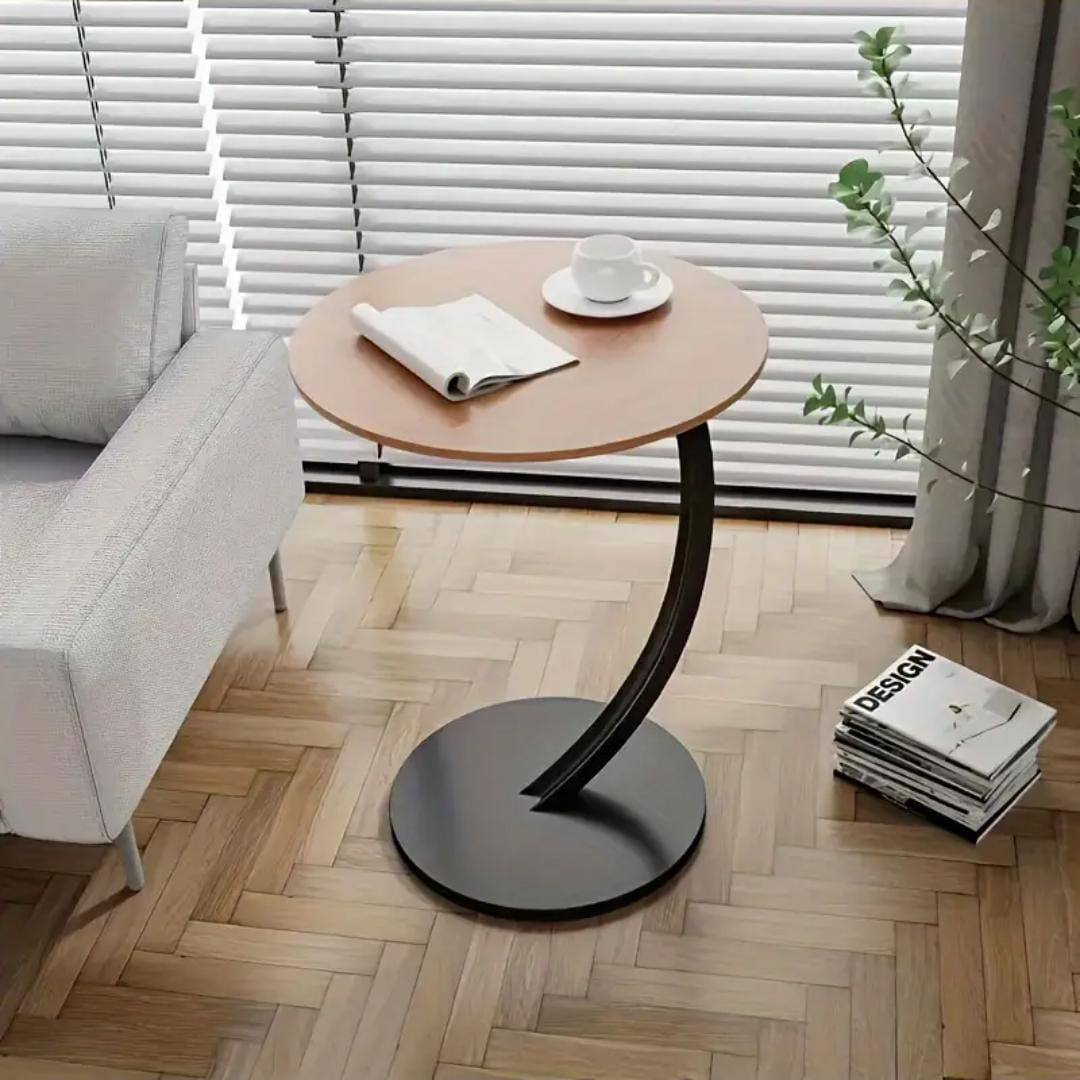 Round C shaped side table