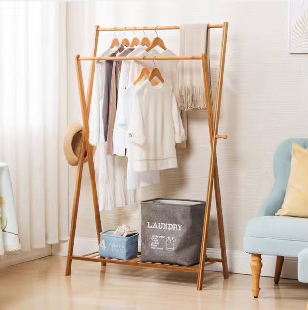 long bamboo Hanging Rack
