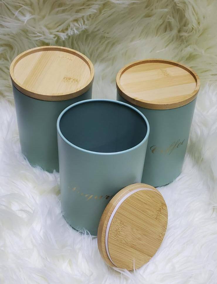 Sugar, Tea, Coffee canisters