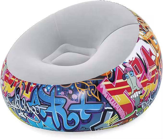 Graffiti Inflatable bean bag Airchair, Multi-Colour