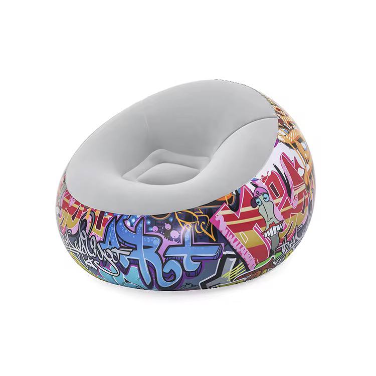 Graffiti Inflatable bean bag Airchair, Multi-Colour