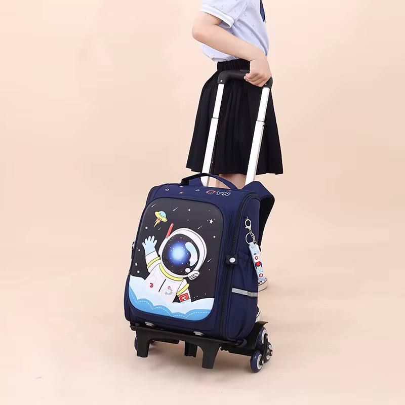 Cartoon themed Rolling Trolley school bag