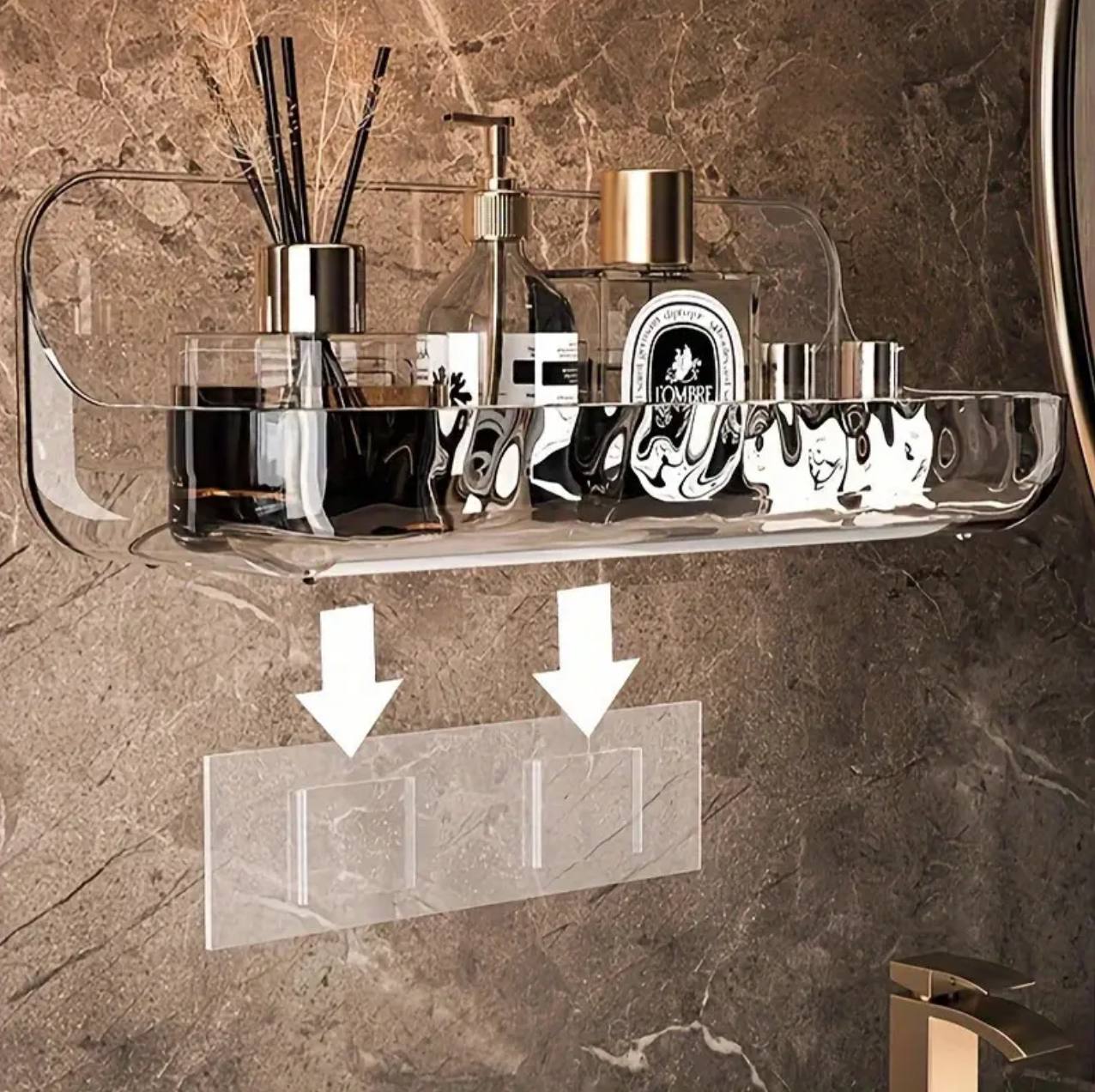 Space-Saving Acrylic Bathroom Organizer