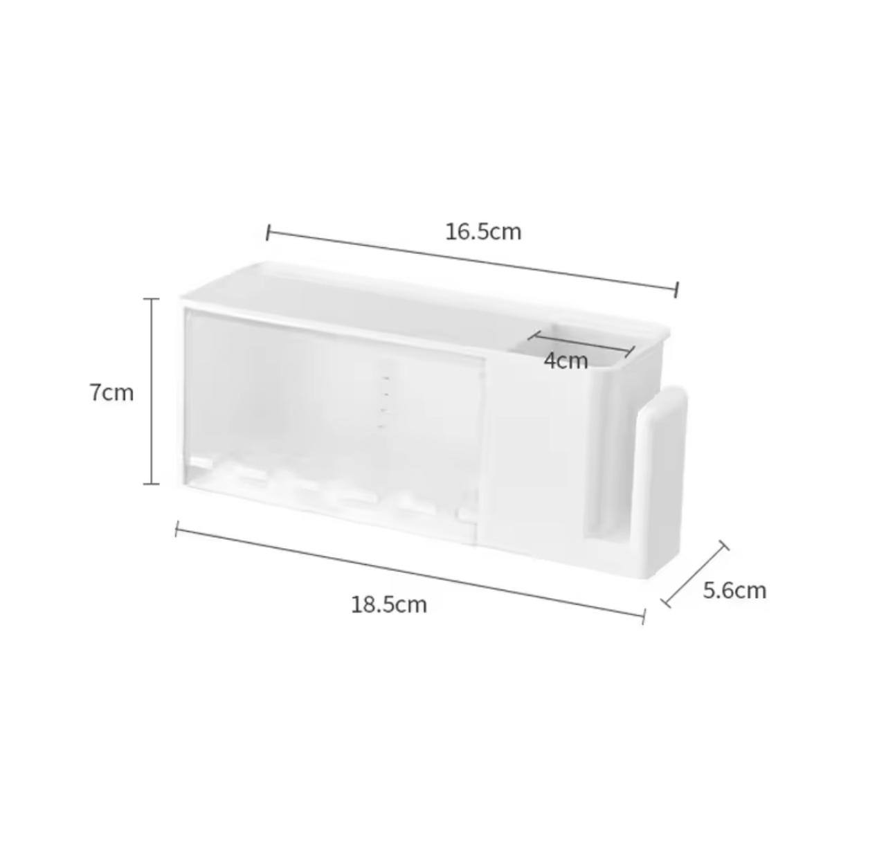 Wall mounted toothbrush and toothpaste holder. With cup storage