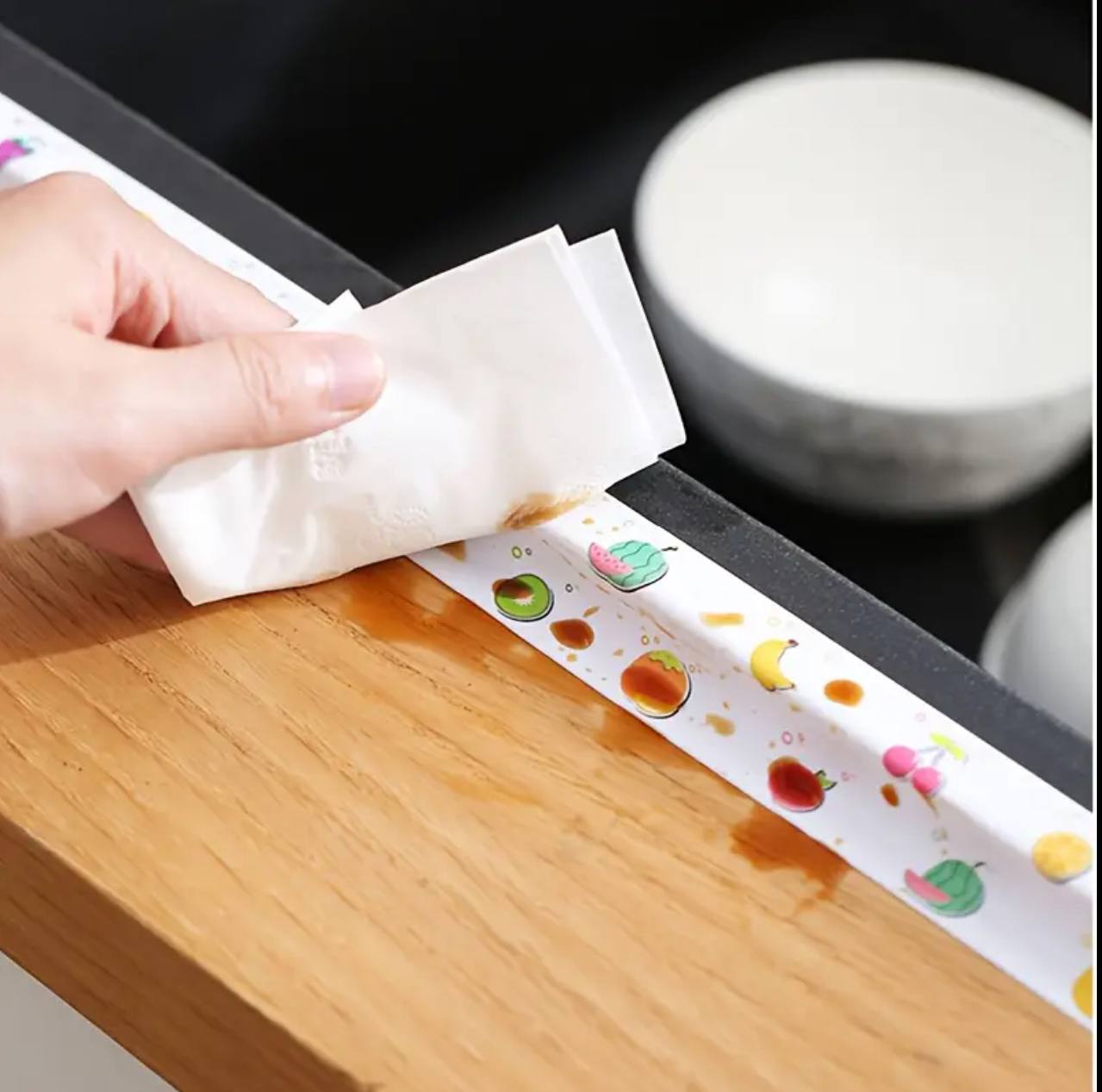 Waterproof silicone caulk gap cover/decorative tape