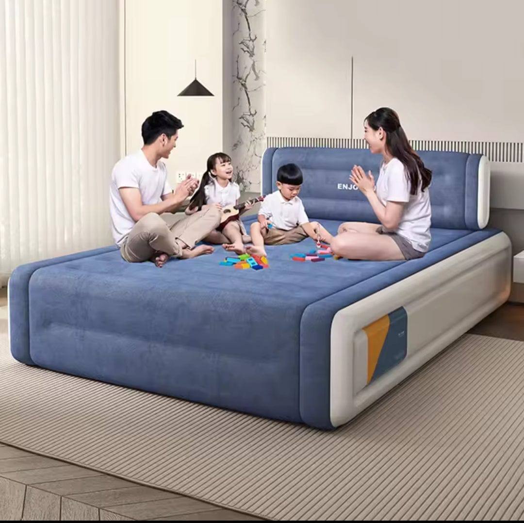 Big size 203*152*36 cm 5*6 inflatable air bed with head rest