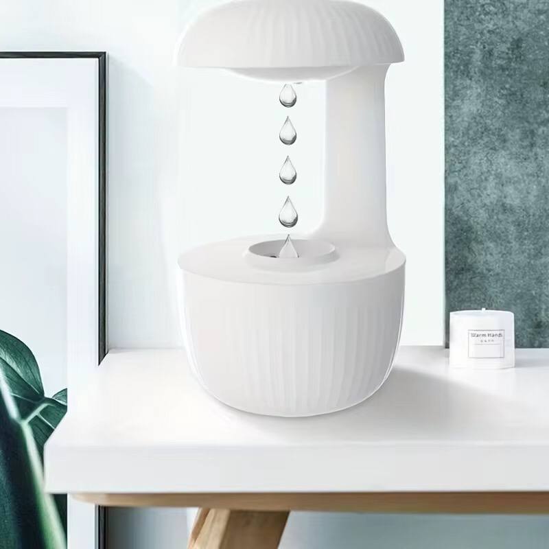 Anti-gravity water droplets humidifier