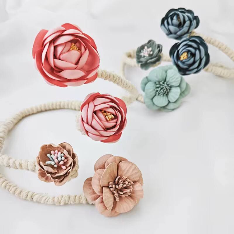 1 PC creative handmade flower and branch curtain buckle