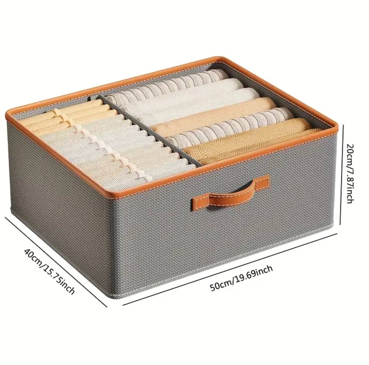 Versatile Foldable double compartment closet organizer