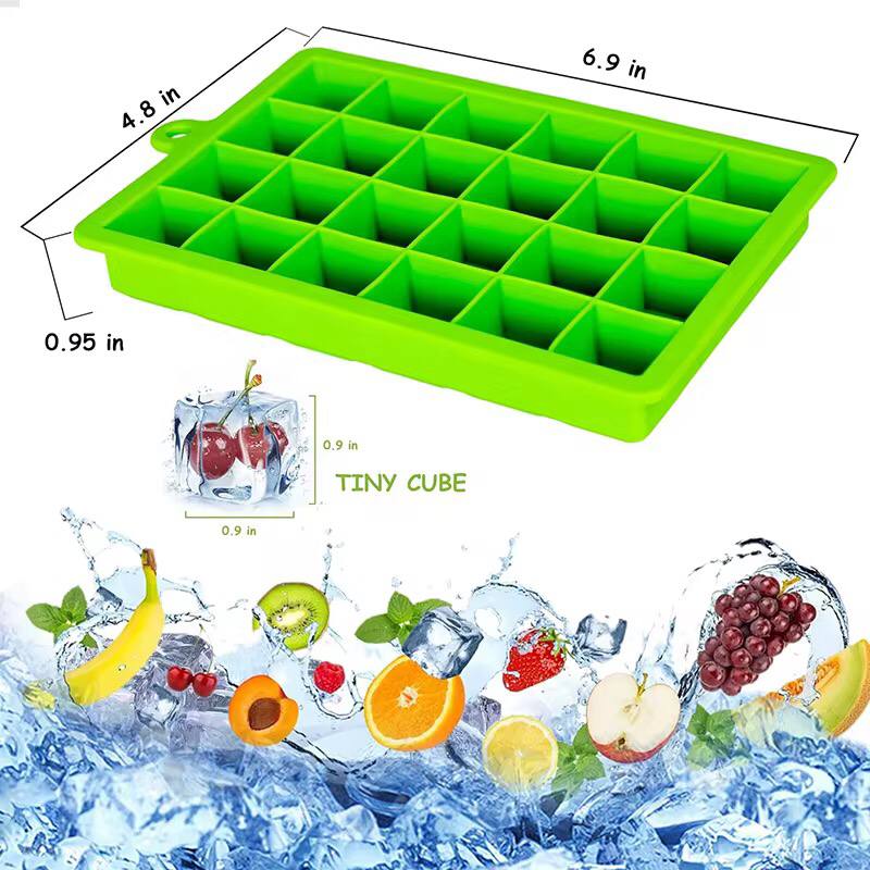 Reusable Silicon Ice Cube Mould with Lid
