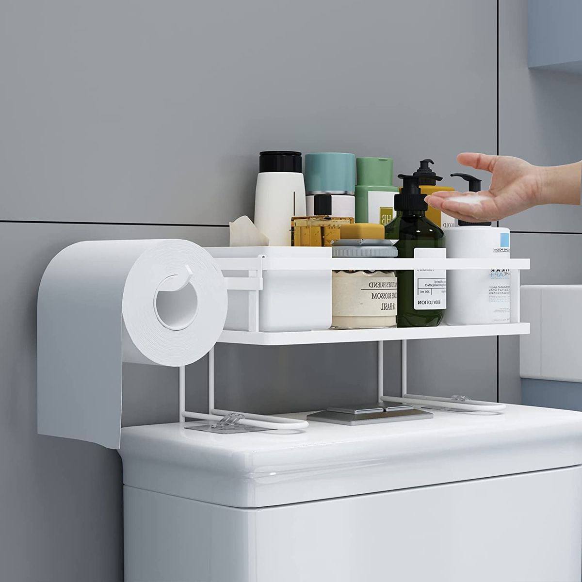 Bathroom storage rack