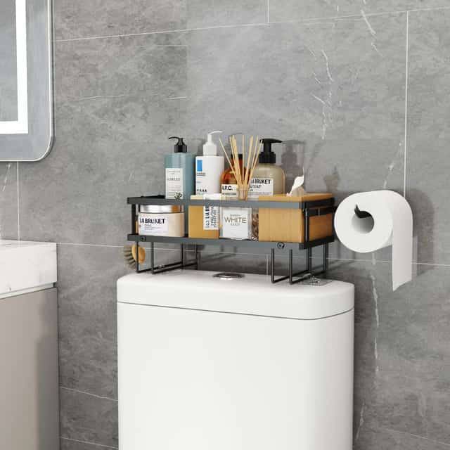 Bathroom storage rack
